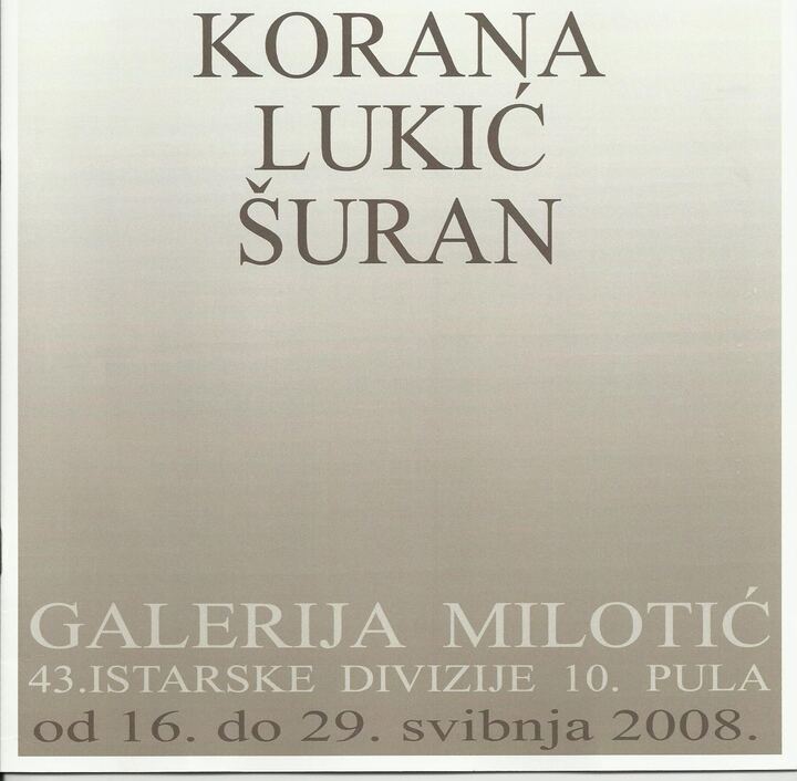 Plakat izložbe u Galeriji Milotić